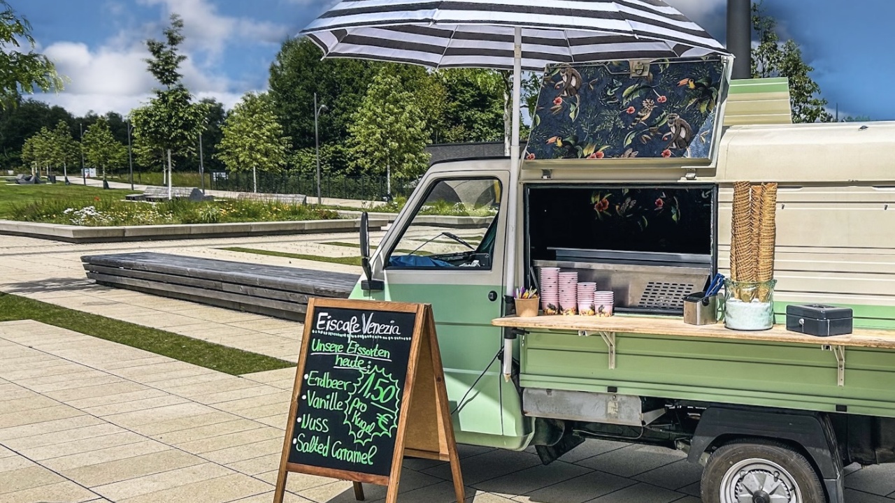 ...leckeres Eis auf dem Campus