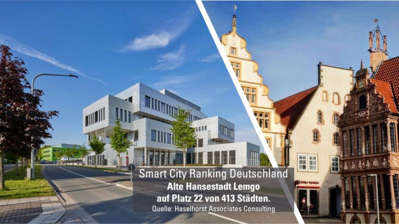 Lemgo positioniert sich erfolgreich beim Smart-City-Ranking 2024